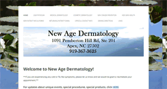 Desktop Screenshot of newage-dermatology.com