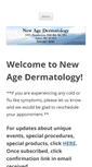 Mobile Screenshot of newage-dermatology.com