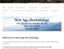 Tablet Screenshot of newage-dermatology.com
